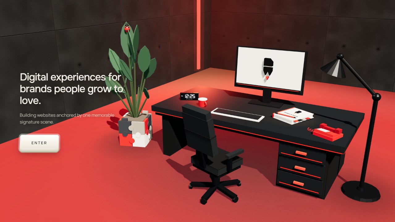The Desk — screenshot of the live site